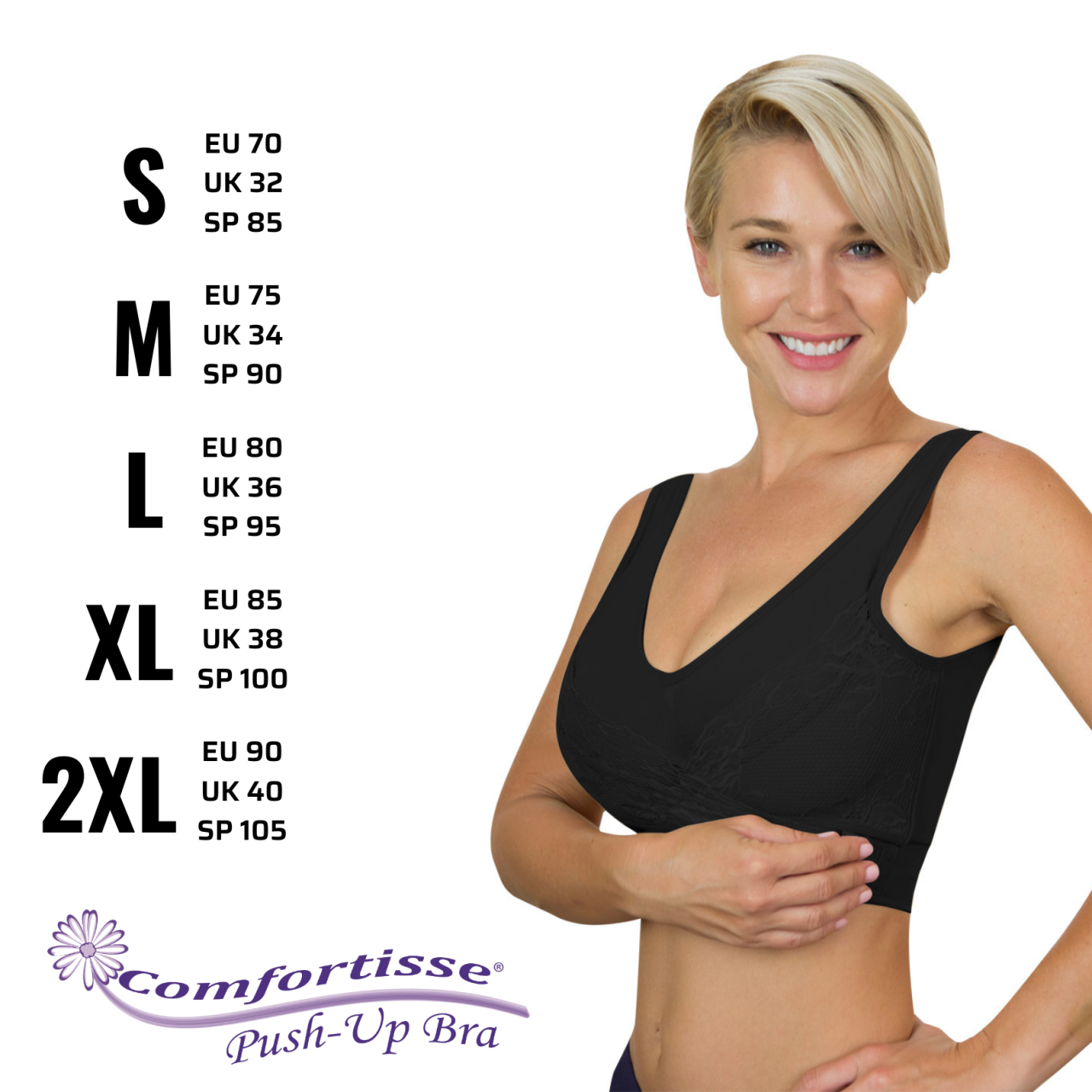 ✨ Pack de 3 Soutiens Push-Up Sem Costuras – Máximo Conforto e Suporte
