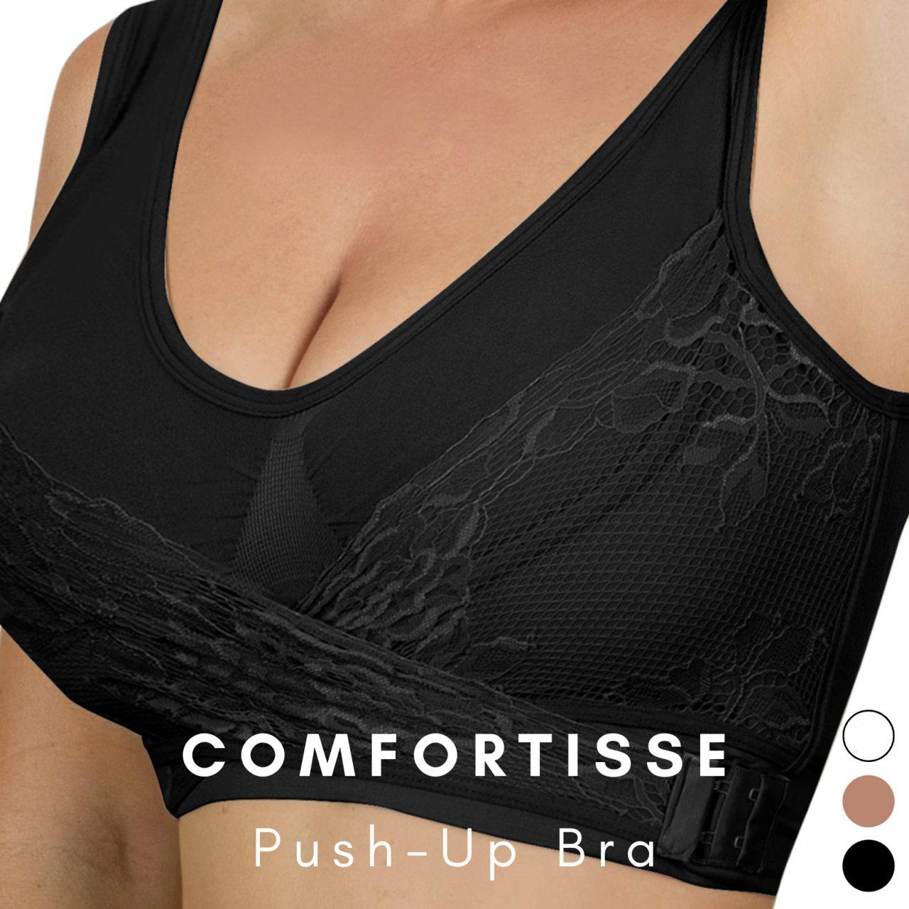 ✨ Pack de 3 Soutiens Push-Up Sem Costuras – Máximo Conforto e Suporte
